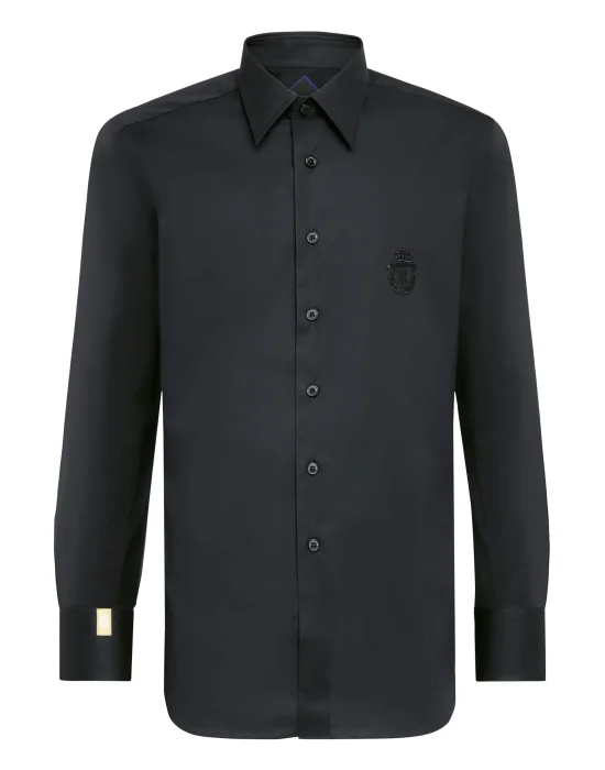 Shirt Silver Cut LS/Milano Crest