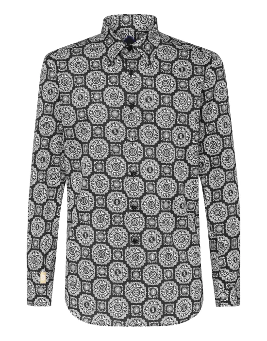 Shirt Silver Cut LS/Milano Paisley