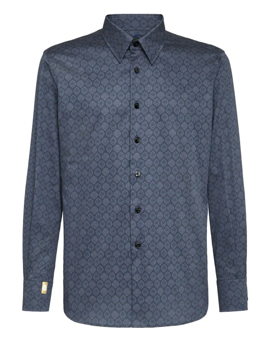 Shirt Silver Cut LS/Flavio Lion