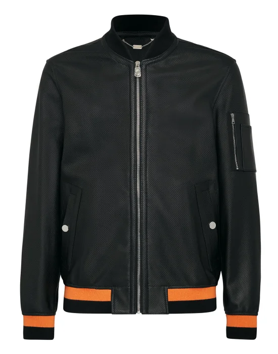 Leather Bomber Istitutional