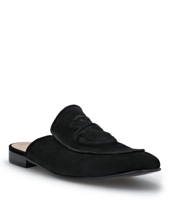 Suede Mules
