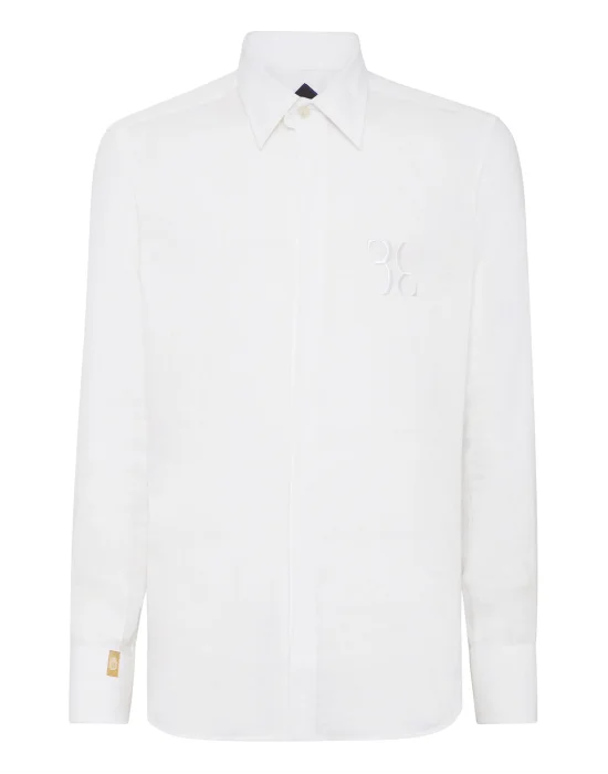 Linen Shirt Silver Cut LS