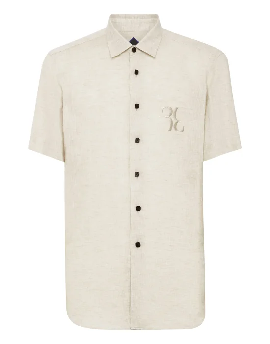 Linen Shirt Silver Cut SS