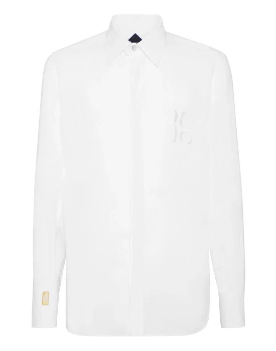 Linen Shirt Silver Cut LS