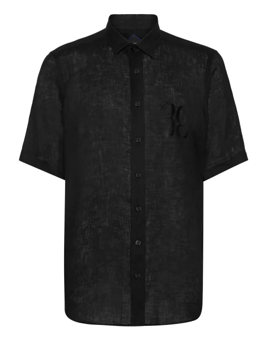 Linen Shirt Silver Cut LS