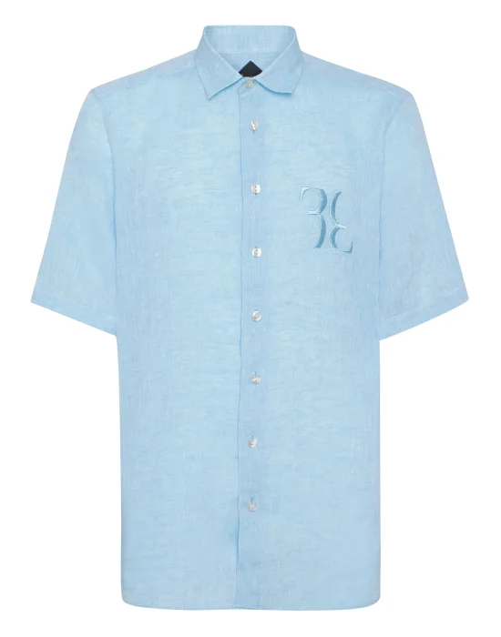 Linen Shirt Silver Cut LS