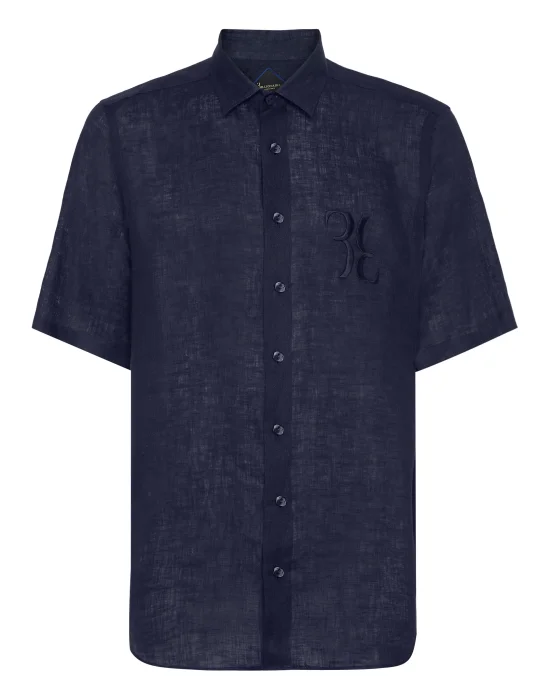 Linen Shirt Silver Cut LS