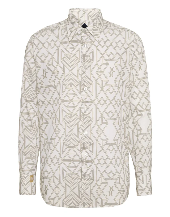 Linen Shirt Silver Cut LS
