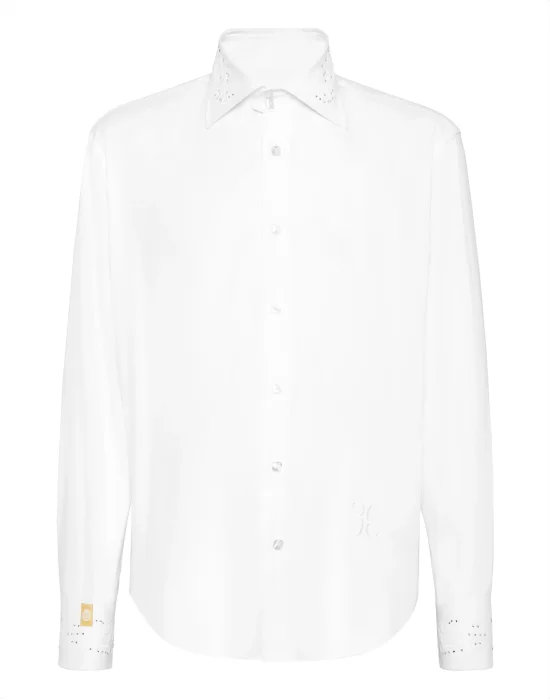 Shirt Gold Cut LS Silk