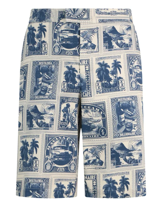 Canvas Shorts Stamps All-Over