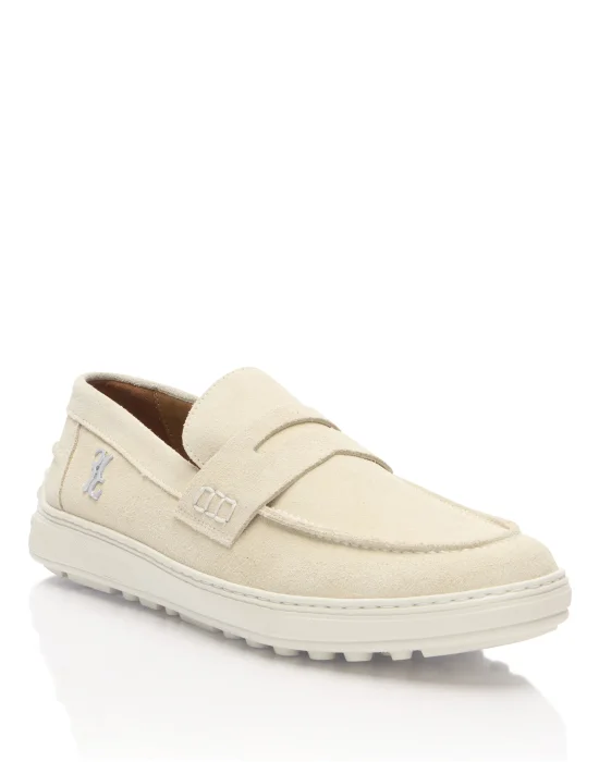 Rafia Suede Loafers