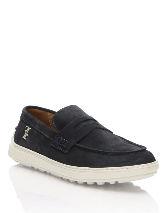 Rafia Suede Loafers