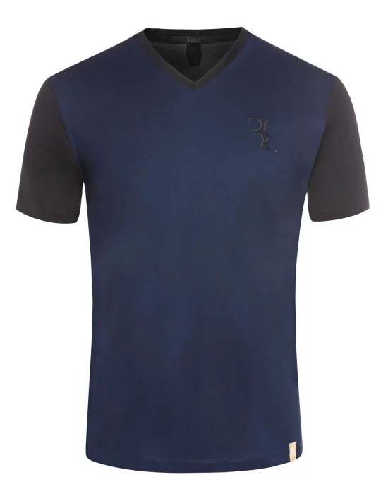 T-shirt V-Neck SS Double B