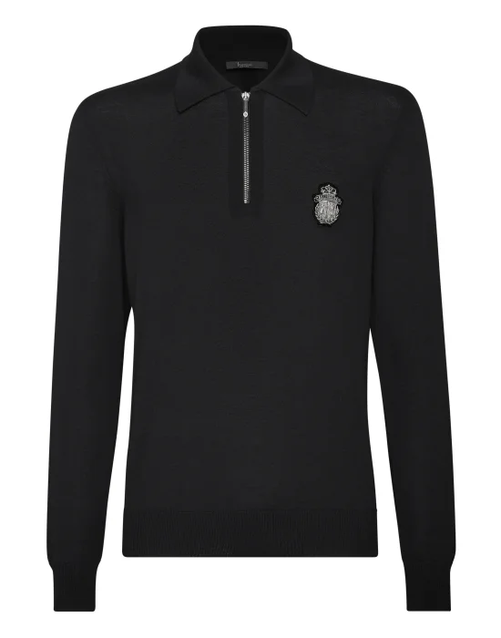 Pullover Polo-Neck LS Crest