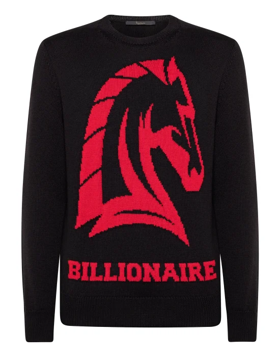 Pullover Round Neck LS Horses