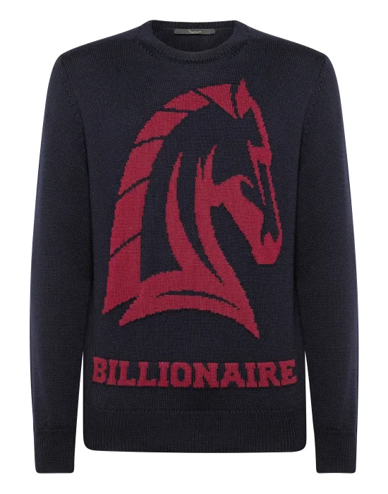 Pullover Round Neck LS Horses