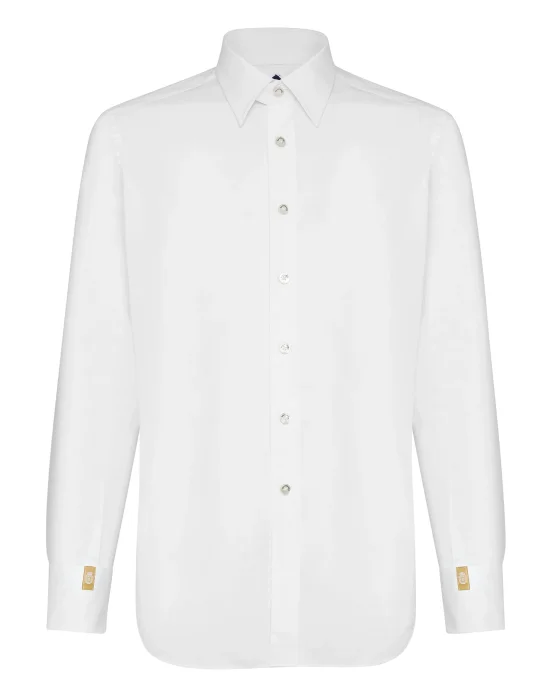 Shirt Silver Cut LS/Milano Crest