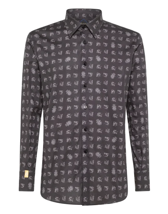 Shirt Silver Cut LS/Milano Horses