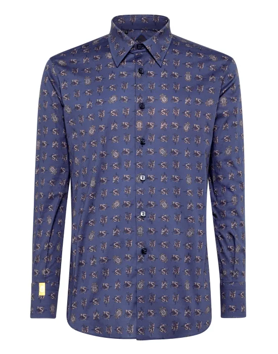 Shirt Silver Cut LS/Milano Horses