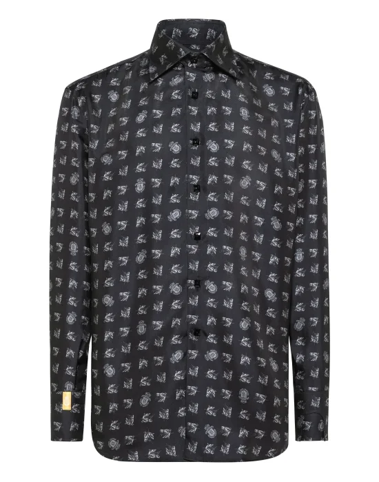 Shirt Gold Cut LS/Milano Horses