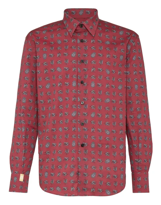 Shirt Gold Cut LS/Milano Horses