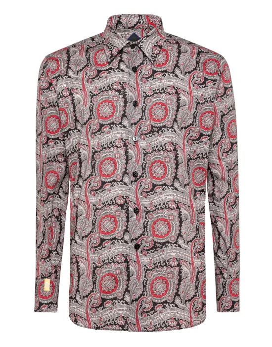 Shirt Silver Cut LS/Milano Paisley