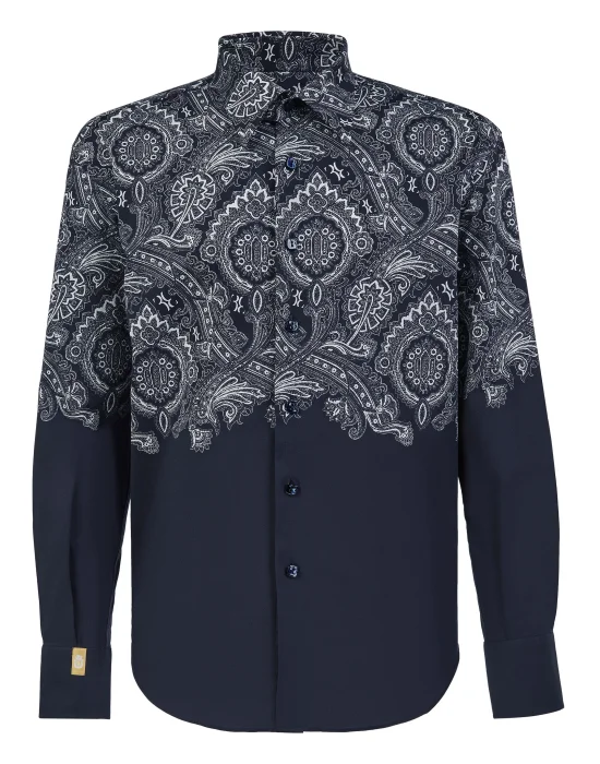 Shirt Gold Cut LS/Milano Paisley
