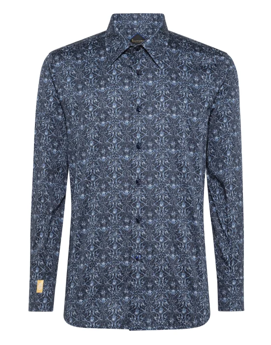 Shirt Silver Cut LS Crest
