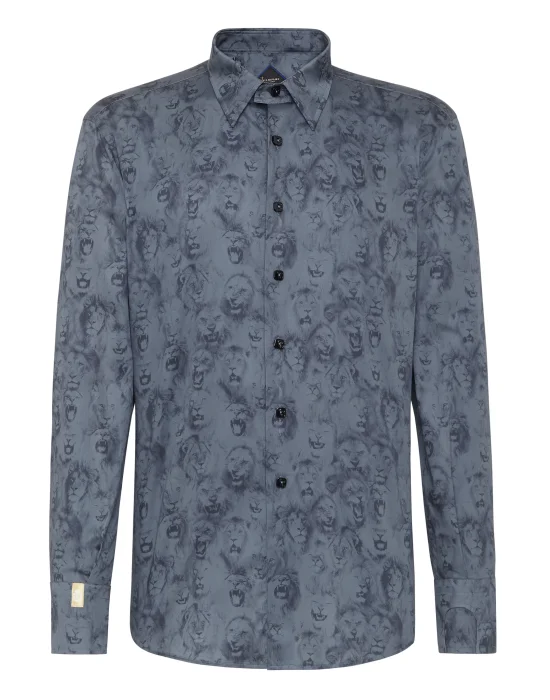 Shirt Gold Cut LS/Flavio Lion