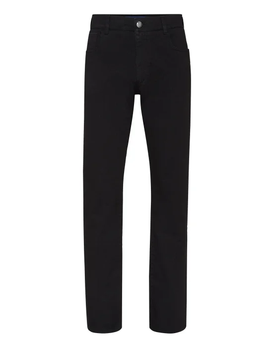 Denim Regular fit elaphe insert Luxury