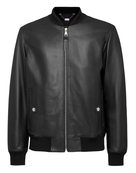 Leather Bomber Wolf