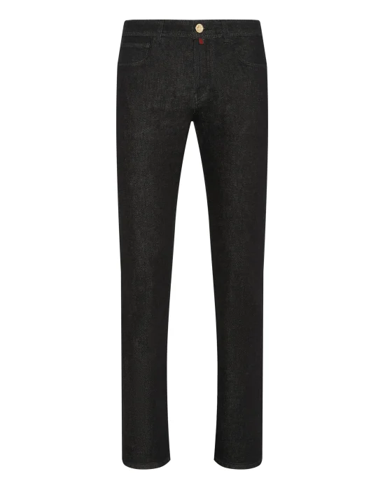 Denim Trousers Super Straight Cut Crest