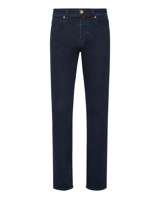 Denim Trousers Super Straight Cut Patches