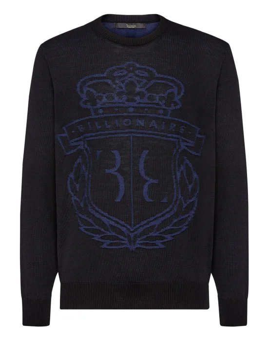 Wool Pullover Round Neck LS
