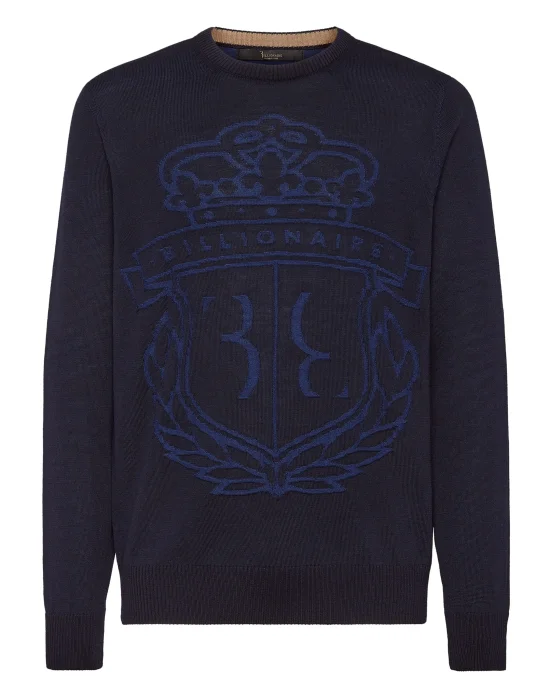 Wool Pullover Round Neck LS