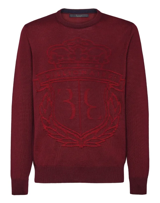 Wool Pullover Round Neck LS