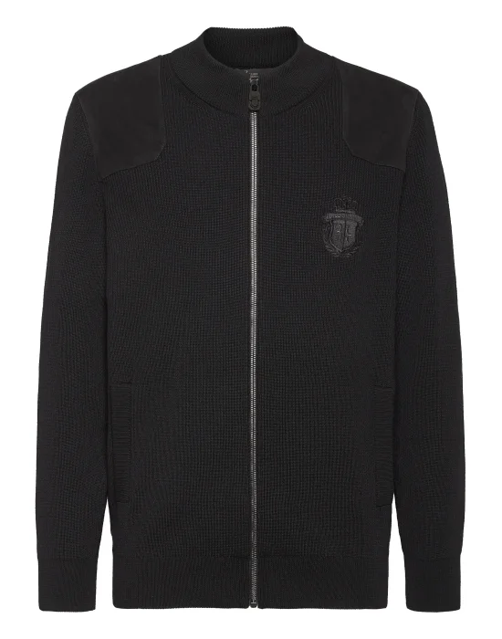 Wool and Buckskin Pullover full zip