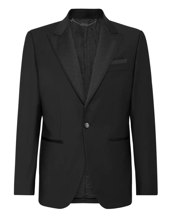 Light Wool and Satin Blazer