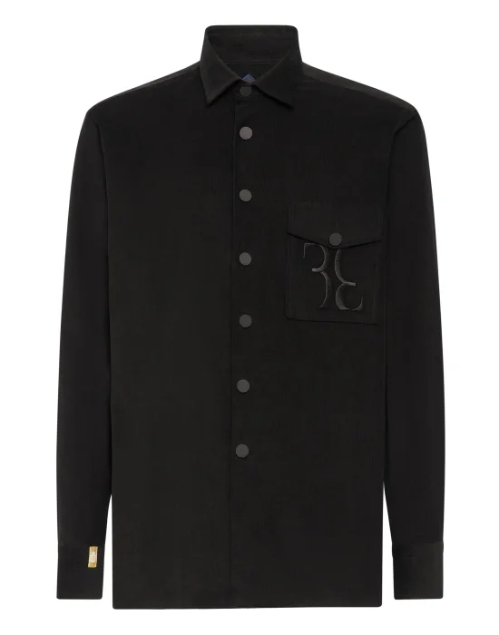 Velvet Shirt Gold Cut LS Regular Fit