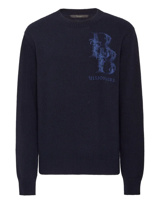 Merino Knit Pullover Round Neck LS