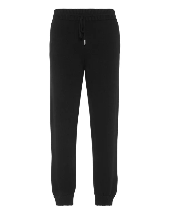Wool Knit Jogging Trousers