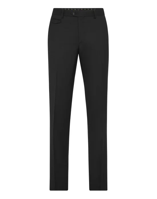 Wool Slim Chinos