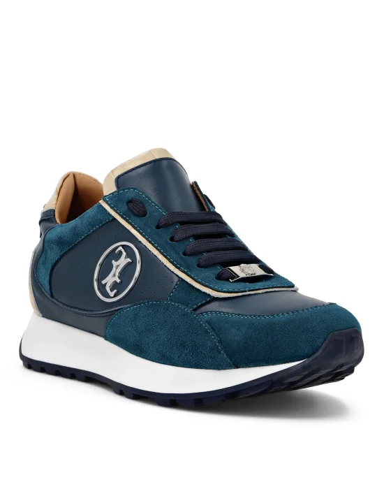 Crocco Printed Leather Lo-Top Sneakers