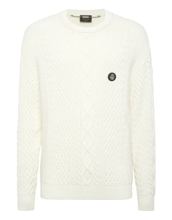 Cotton Cashmere Round Neck Pullover