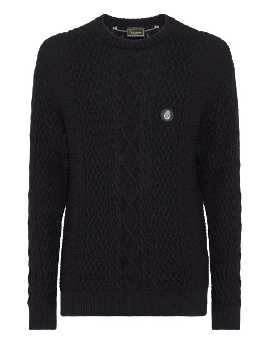 Cotton Cashmere Round Neck Pullover