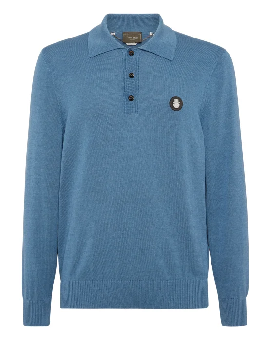 Cotton Silk Polo Shirt