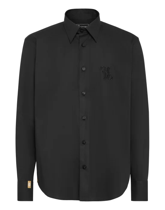 Embroidered Cotton Shirt Loose Fit