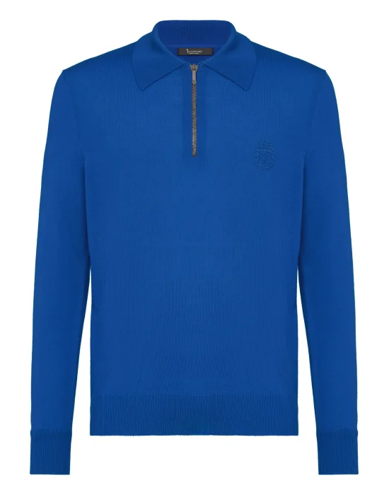 Pullover zip mock Crest