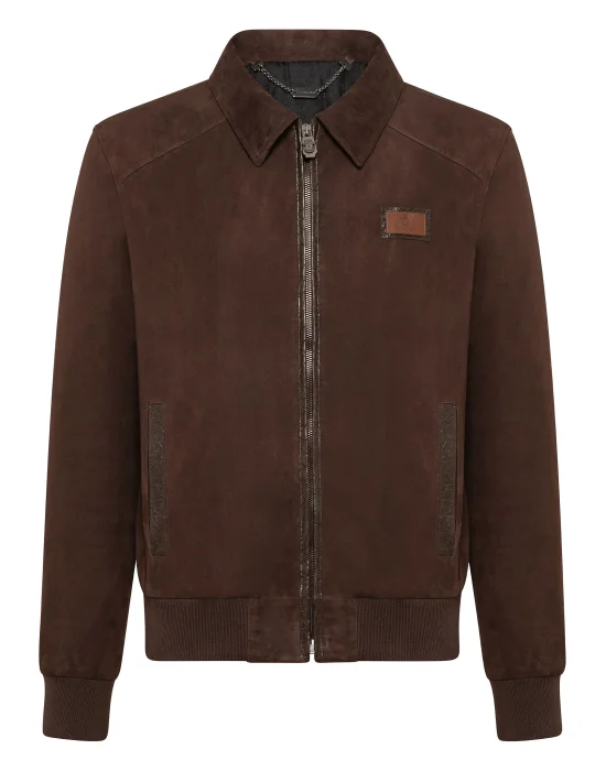 Leather Bomber Statement