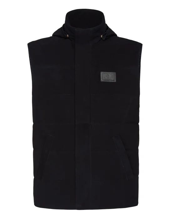 Leather Vest Short Statement